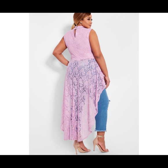 Beautiful lace high low top - Picture 2 of 2